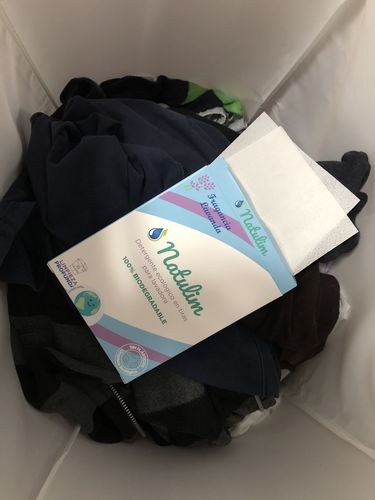 Customer photo review of Eco-Tiras de Detergente 40 lavados Natulim