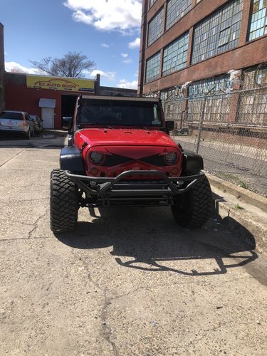 Customer photo review of Hawke Grille - Red for 07-18 Jeep Wrangler JK