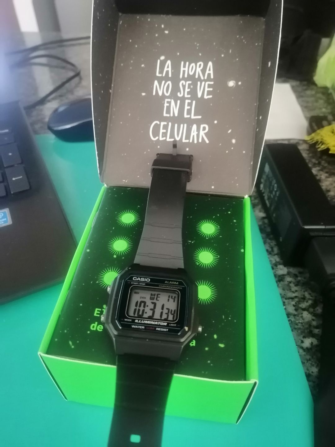 Customer photo review of Reloj Casio Vintage W-217H-1AVDF Classic Líneas Azules