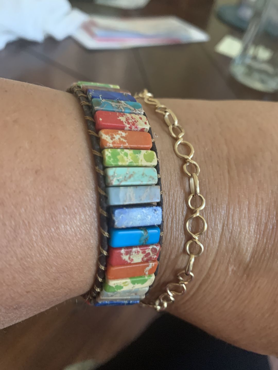 Customer photo review of Chakra Energy Bracelet