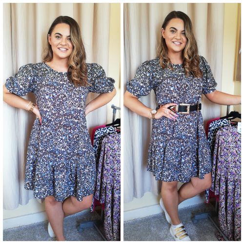 Customer photo review of Nina Black Diverse Smock Dress