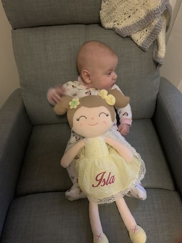 Customer photo review of Leyadoll Soft Plush Personalized Leya Doll, My First Baby Doll