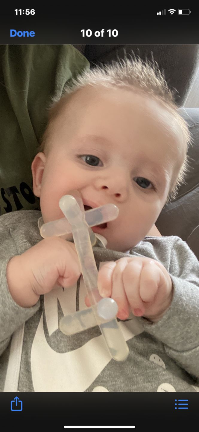 Customer photo review of moonjax® baby teether