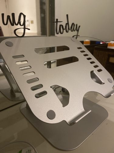 Customer photo review of Laptop Stand | Home Office Edition