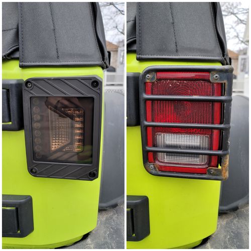 Customer photo review of 3D LED Tail Lights for 07-18 Jeep Wrangler JK/ JKU