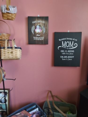 Customer photo review of Always In My Heart Personalized Canvas