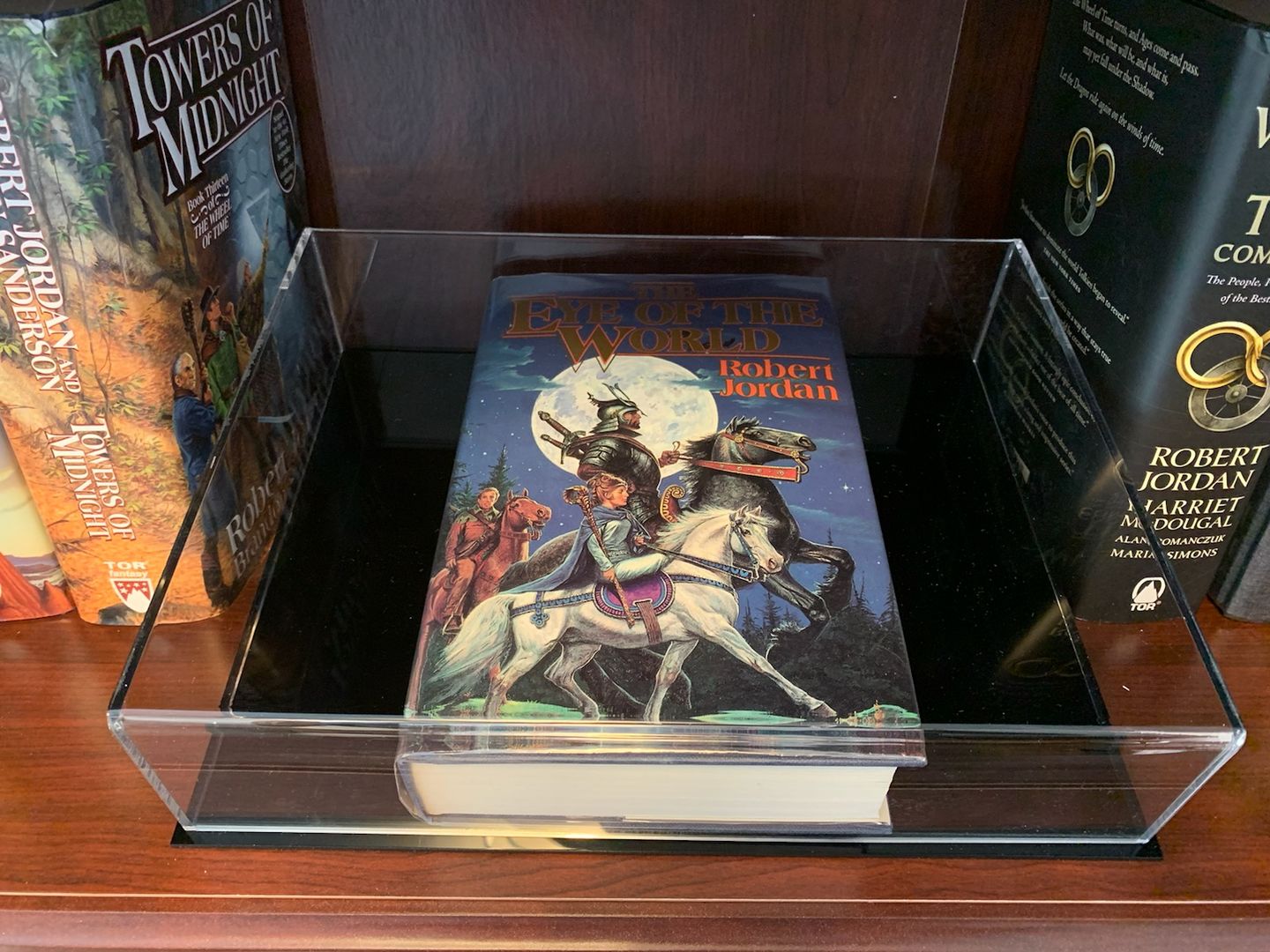 Customer photo review of Acrylic Book Display Case