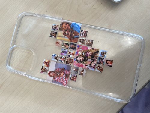 Customer photo review of Photo Heart Collage iPhone Case