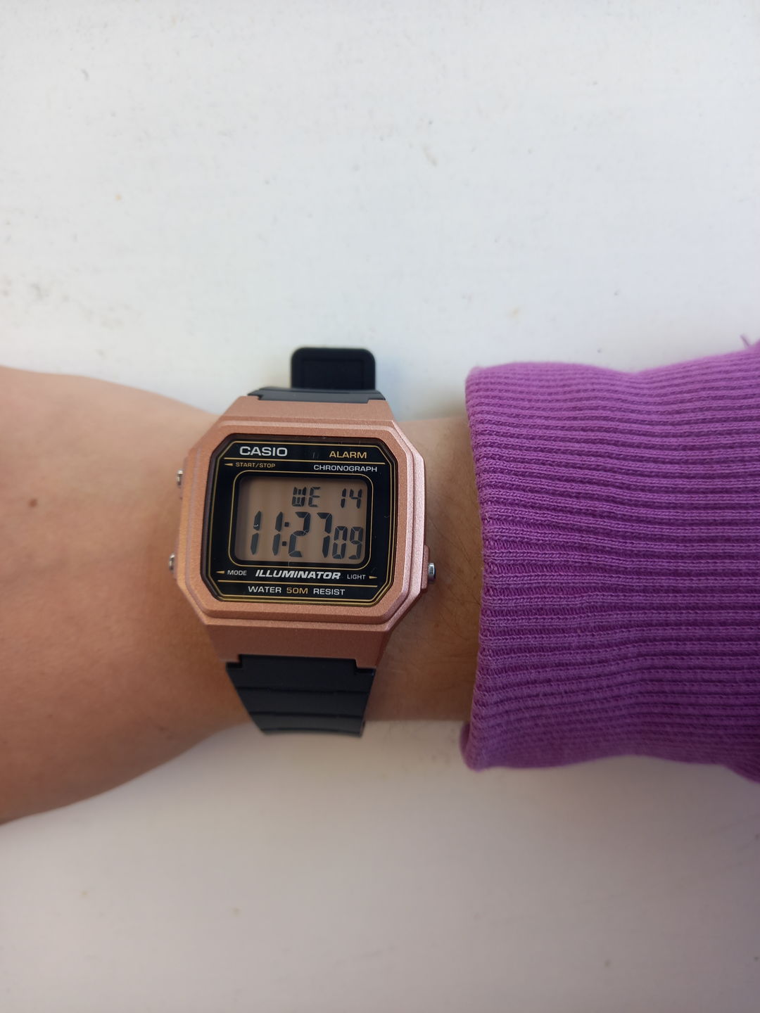 Customer photo review of Reloj Casio Vintage W-217HM-5AVDF Rosado