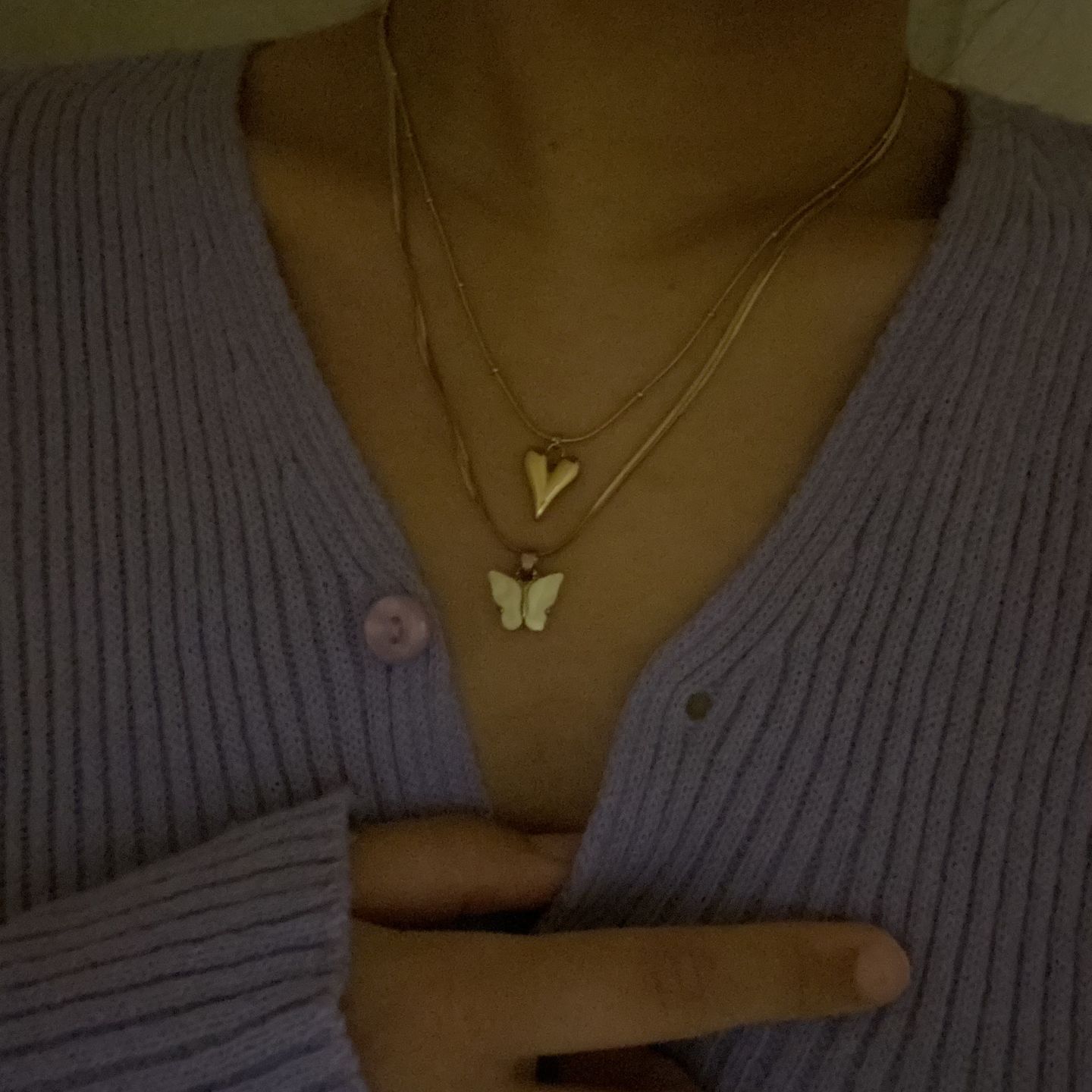 Customer photo review of Manasa necklace (length selection)
