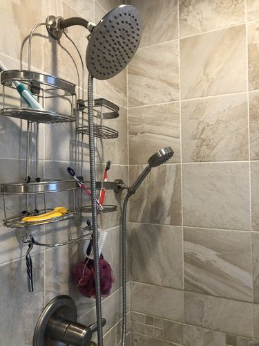 Customer photo review of 1-Spray Dual Shower Head Set