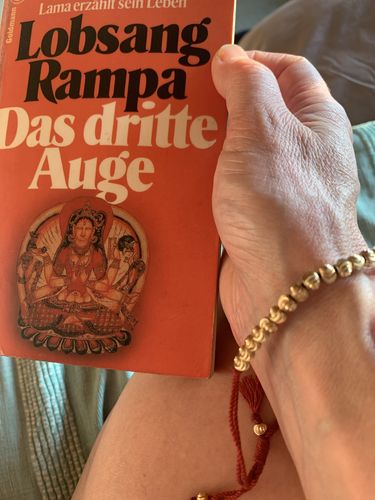 Kundenbewertung mit Foto zu Handgemachtes Tibetanisches Buddhisten Glücks Armband aus Kupfer