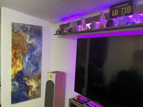 Customer photo review of 'Faith' Framed Canvas (64" x 24")