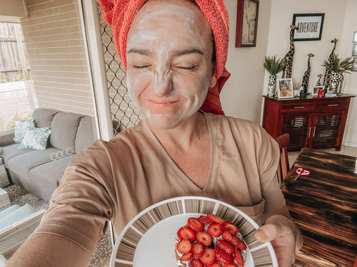 Customer photo review of Purifying Hydration Mask