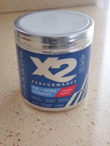 Customer photo review of X2 PERFORMANCE® Pre-Workout + Intra-Workout Powder - Orange Force