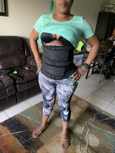 Customer photo review of Lux Latex Double Abdominal Belt