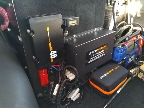 Customer photo review of iTECH054 12v 48Ah Lithium Ion Slim Battery - LiFePO4 Deep Cycle Camping RV Solar Slim Line