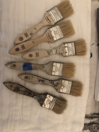 Customer photo review of 1.5″ Flat Paint Chip Brush