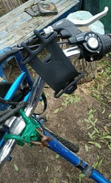 Customer photo review of Universal Bicycle Phone Holder