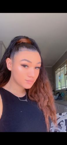 Customer photo review of Custom Women's Script Necklace