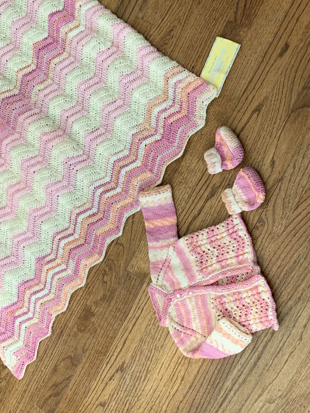 Customer photo review of Plymouth Yarn Dreambaby DK Acrylic Knitting Yarn