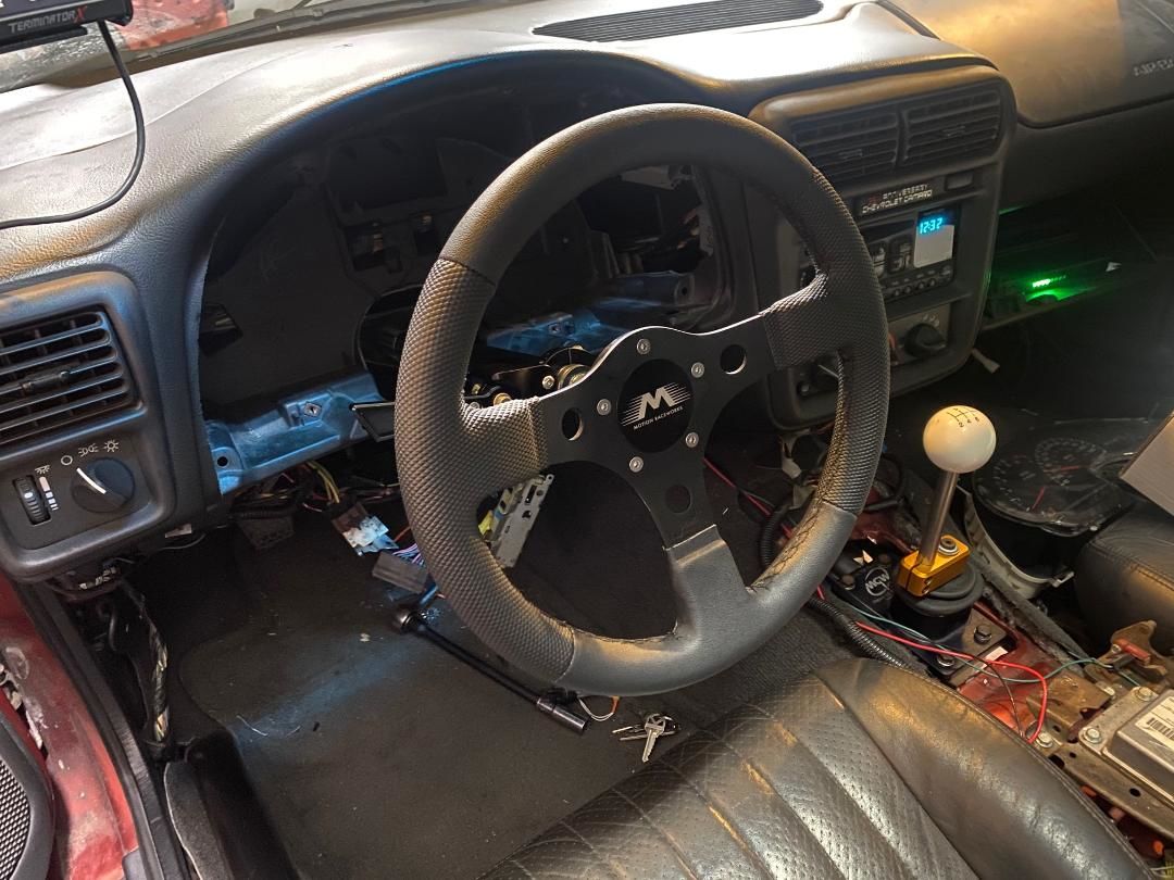 Customer photo review of 1982-2002 Camaro/Firebird Fbody Chromoly Lightweight Steering Column Race Only