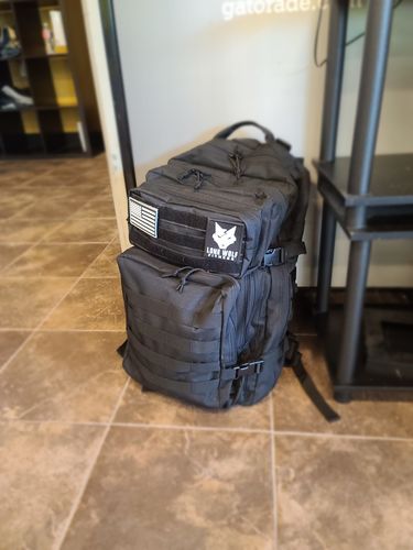 Customer photo review of Gen 3 Black 45L Backpack