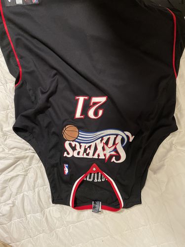 Customer photo review of Thaddeus Young Philadelphia 76ers Adidas Authentics Jersey Size 60(3XL-4XL)