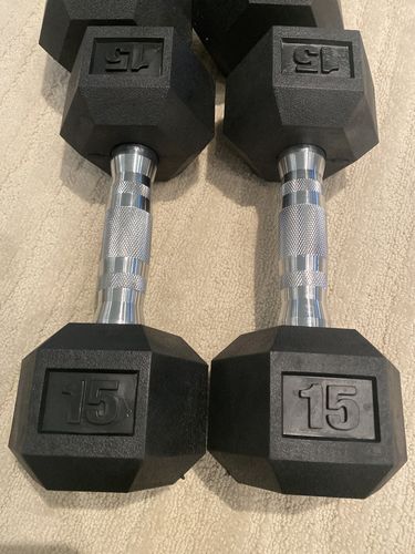 Customer photo review of Hex Head Dumbbell (singles)