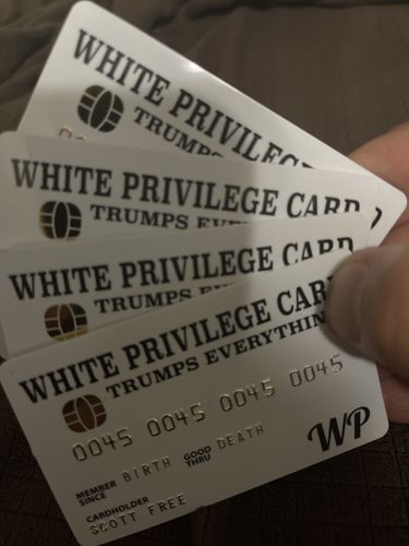 Customer photo review of White Privilege Card
