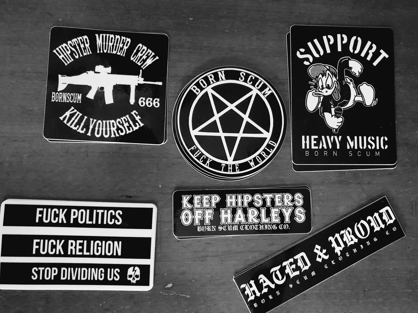 Customer photo review of STOP DIVIDING US STICKER