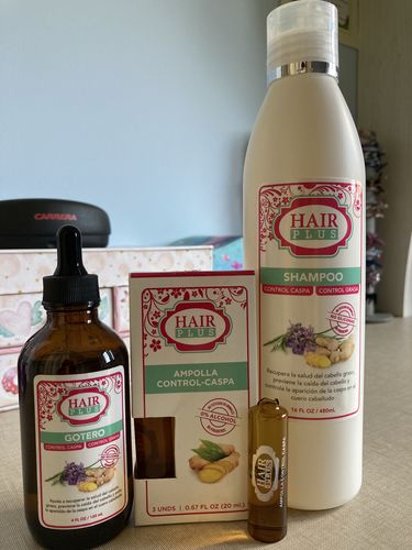Customer photo review of KIT #3 Despídete de la caspa