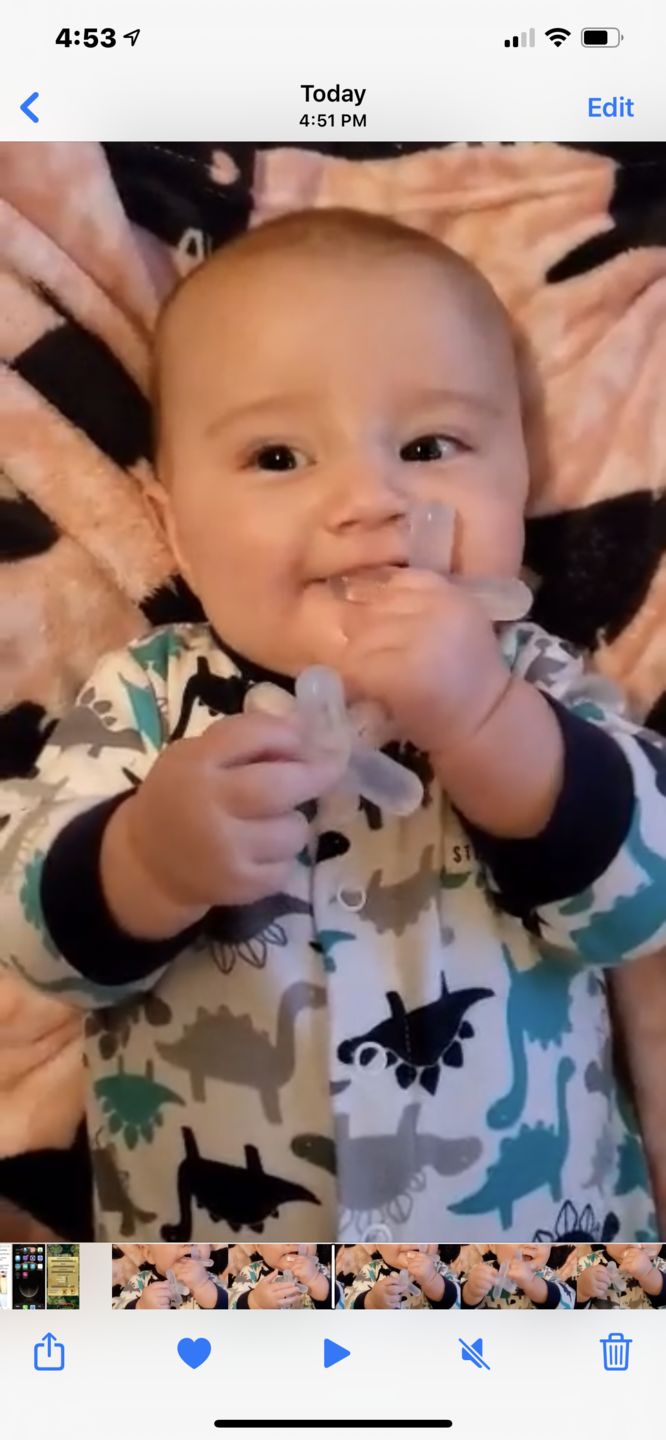 Customer photo review of moonjax® baby teether