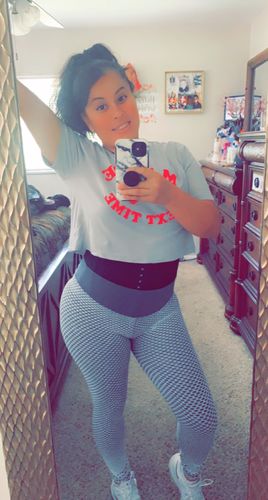 Sandy C. review of Booty Lifting | Anti Cellulite Leggings image 1 out of 1