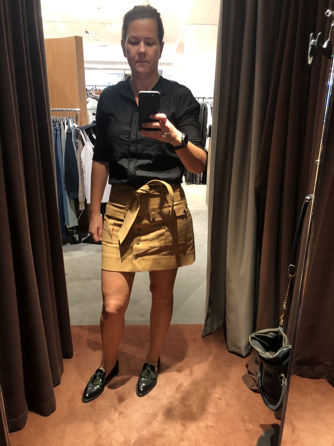 Customer photo review of Black Camille Blouse Spring
