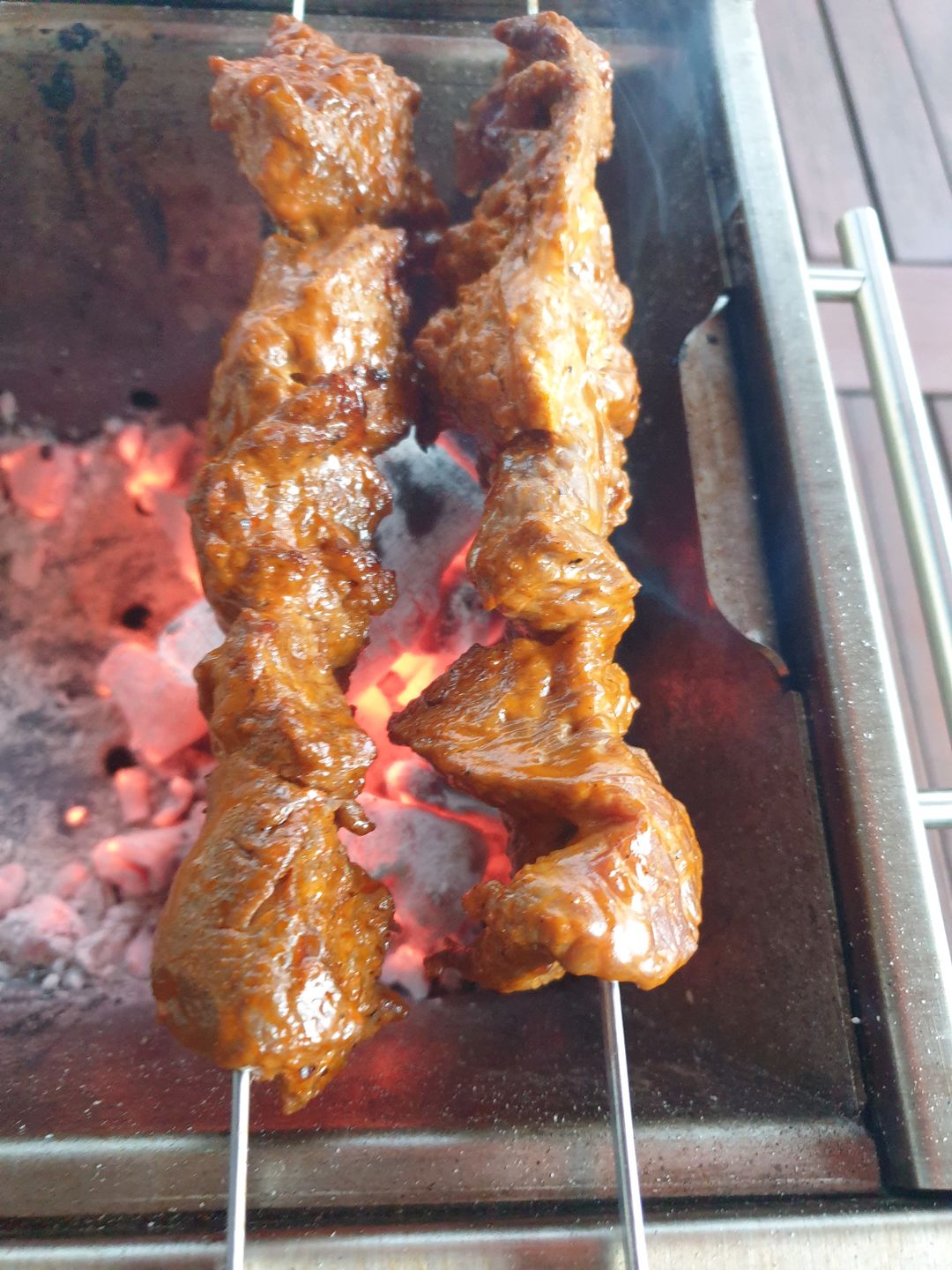 Customer photo review of Rinder-Schaschlik BBQ – rauchig-süß mariniert & grillfertig | mySchaschlik