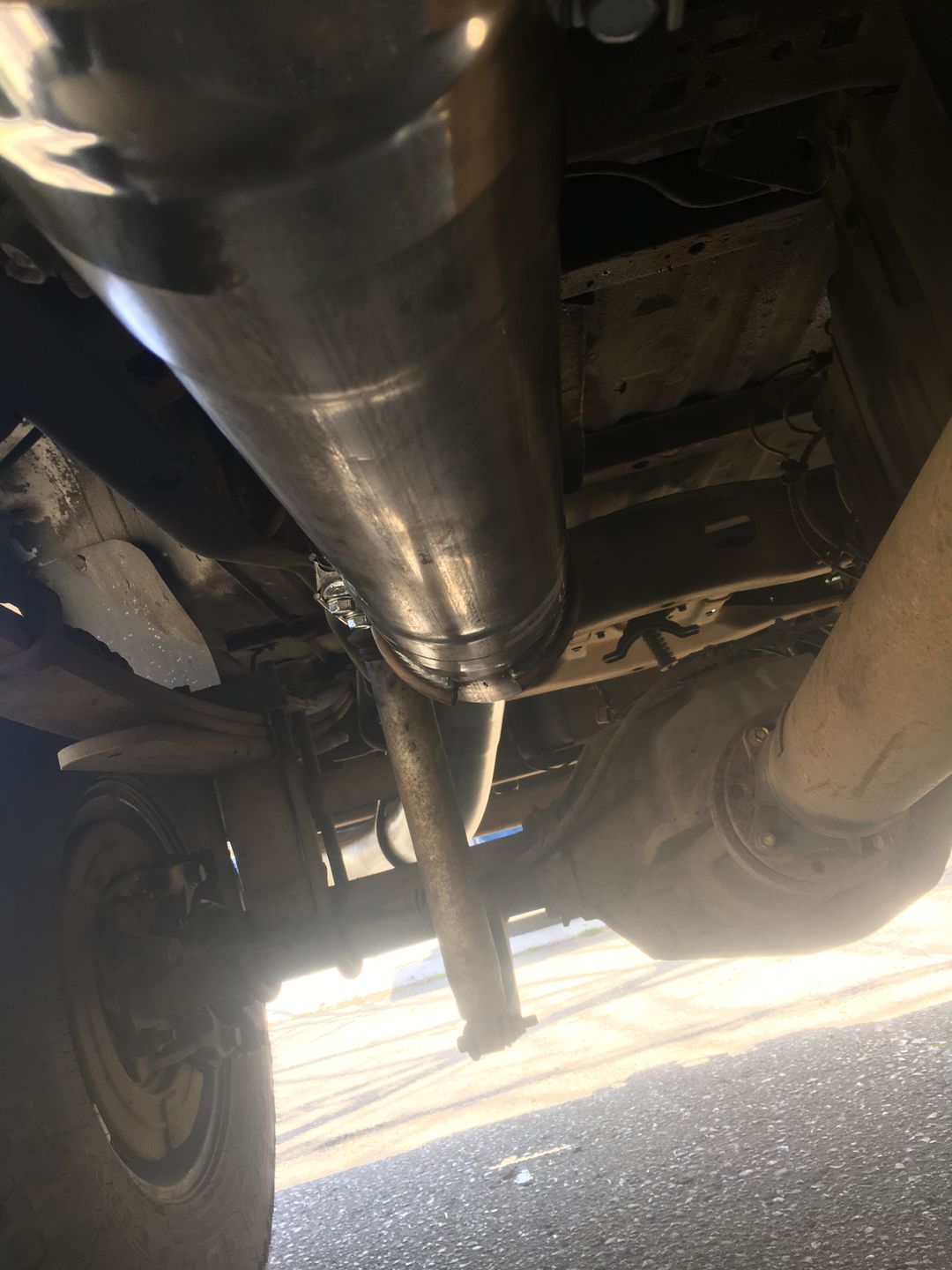 Customer photo review of 2011-2019 Powerstroke 5" Downpipe Back Exhaust - No Muffler (FLO 653NB)