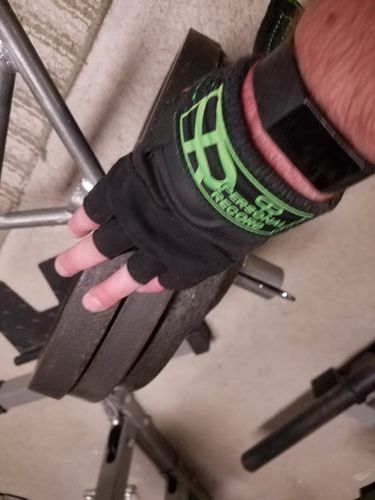 Customer photo review of Personal Record Heavy Duty Premium Straps-PR902- Black/Neon