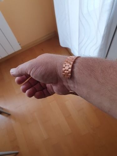 Customer photo review of Bracelet Cuivre  Damier Massif