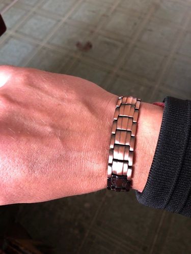 Customer photo review of Bracelet Cuivre  Moderne Homme