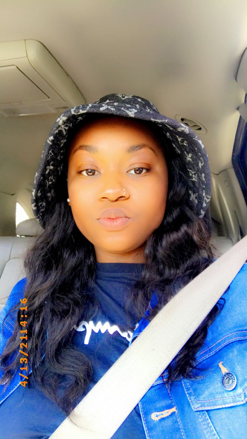 Customer photo review of Melissa Body Wave Human Hair Headband Wig