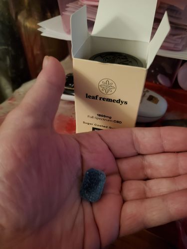 Customer photo review of 1500mg CBD Gummies mixed flavors