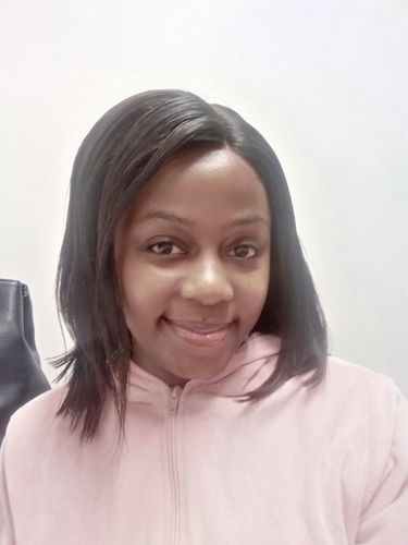 Customer photo review of Brazilian BLUSH 10A Bob Lace Wig - 12"