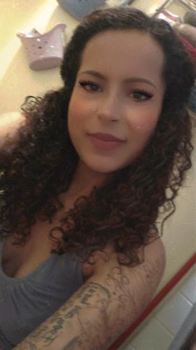 Customer photo review of Curly Ash Blonde