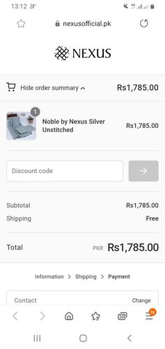 Customer photo review of Crown Fine Quality Wash and Wear ( Graphite ) Unstitched