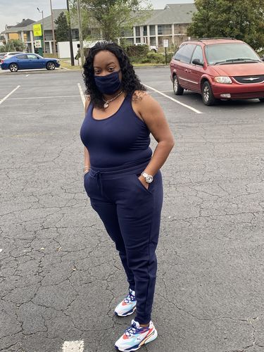Customer photo review of Kerri Jogger Set (Navy)