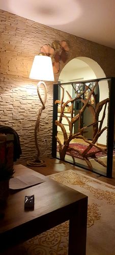 Customer photo review of MAZE Raumteiler Teakholz 140cm x 140cm