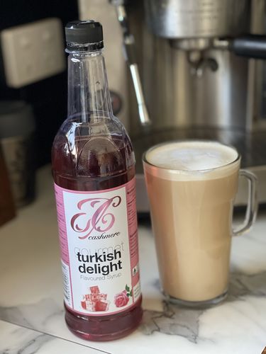 Customer photo review of Turkish Delight Coffee Syrup