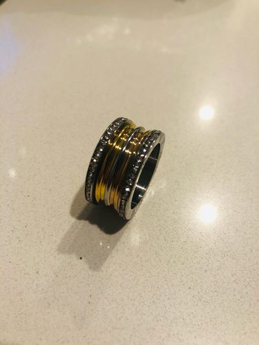 Customer photo review of Stainless Steel Roman Numeral Colosseum Ring