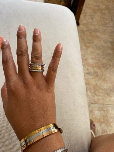 Customer photo review of Stainless Steel Roman Numeral Colosseum Ring